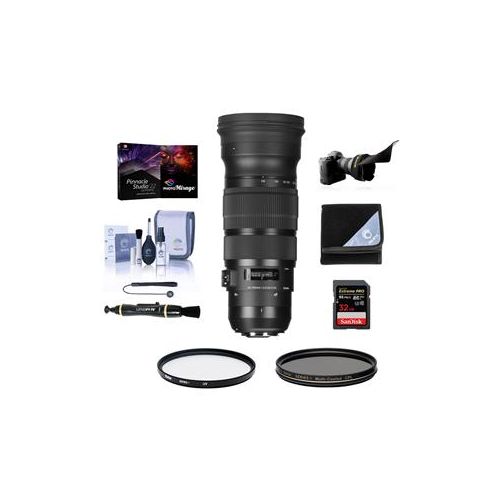  Adorama Sigma 120mm-300mm f2.8 DG OS APO HSM Lens f/Canon EOS W/Free PC Accessoery Kit 137101 A