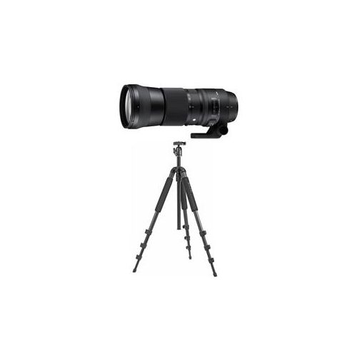  Adorama Sigma 150-600mm F5-6.3 DG OS HSM Contemporary Lens for Sigma DSLR With Tripod 745110 TP