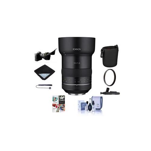  Adorama Rokinon SP 50mm F1.2, Manual Focus Lens for Canon EOS With Free Accessory Bundle SP50M-C A