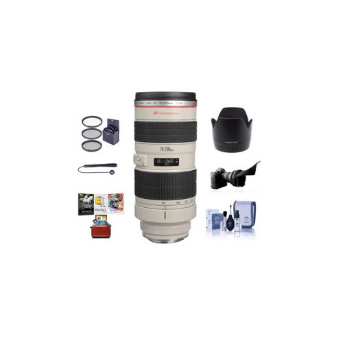  Adorama Canon EF 70-200mm f/2.8L USM Lens with Free Basic Accessory Bundle (Mac) 2569A004 AM