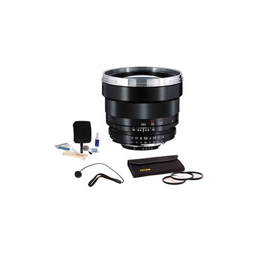  Adorama Zeiss 85mm f/1.4 Planar T* ZF.2 Manual Lens for Nikon F (AI-S) #1767826 -BUNDLE- ZI8514PTZF2A