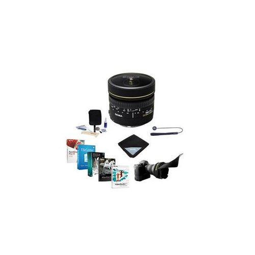  Adorama Sigma 8mm f/3.5 EX DG Circular Fisheye Lens f/Nikon, USA with Free Accessories 485306 A