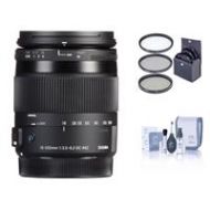 Adorama Sigma 18-200mm f/3.5-6.3 DC Macro HSM Lens for Sony DSLRs w/Accessories 885-205 A