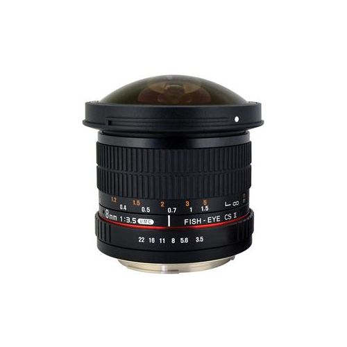  Adorama Rokinon 8mm f/3.5 HD Fisheye Lens for Pentax K Mount DSLRs HD8M-P