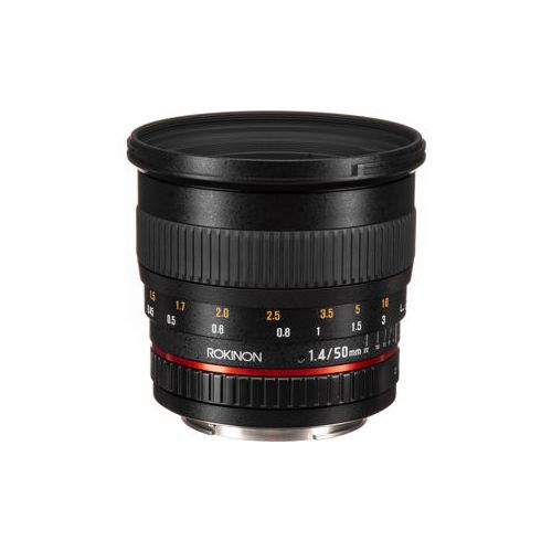  Adorama Rokinon 50mm F1.4 Manual Focus Lens for Canon EF Mount 50M-C