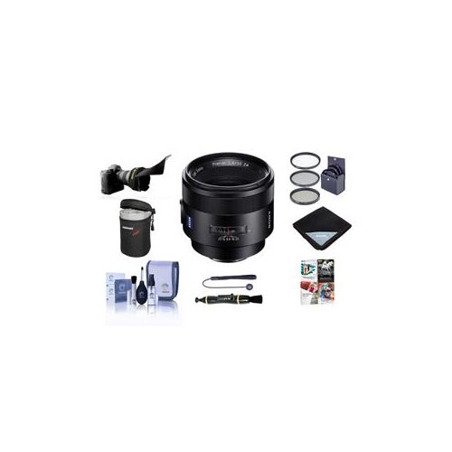  Adorama Sony Panar T* 50mm F1.4 ZA SSM A-Mount Lens w/Free Accessory Bundle SAL50F14Z NK