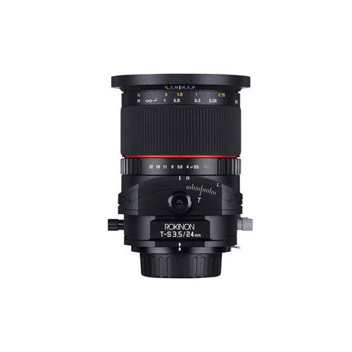  Adorama Rokinon 24mm f/3.5 Tilt Shift, Manual Focus Lens for Canon EOS TSL24M-C