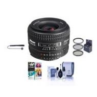 Adorama Nikon 35mm f/2D AF NIKKOR Lens - Nikon USA Warranty w/Accessory Bundle 1923 NK