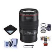 Adorama Canon EF 100mm f/2.8L Macro IS USM Lens with Free Basic Accessory Bundle (Mac) 3554B002 AM