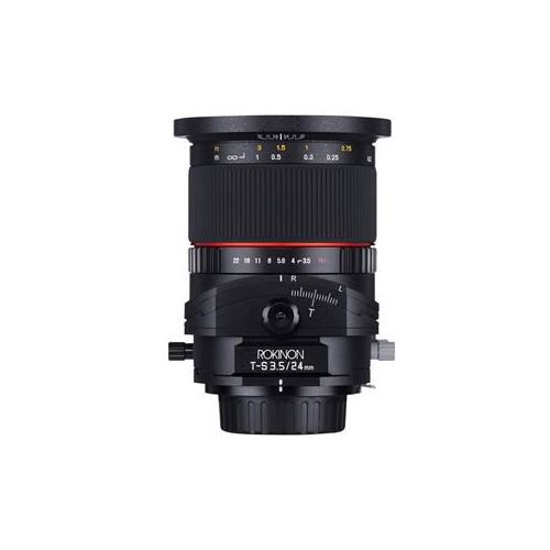  Adorama Rokinon 24mm f/3.5 Tilt Shift, Manual Focus Lens for Nikon TSL24M-N