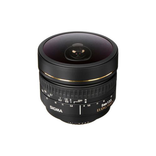  Sigma 8mm f/3.5 EX DG Circular Fisheye Lens f/Nikon 485306 - Adorama