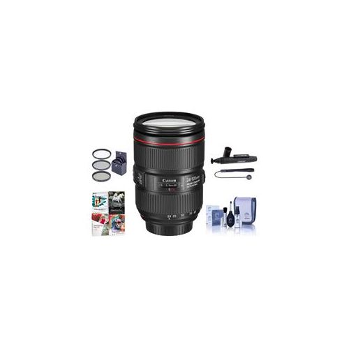  Adorama Canon EF 24-105mm f/4L IS II USM Lens with Free Basic Accessory Bundle (PC) 1380C002 A