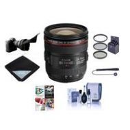 Adorama Canon EF 24-70mm f/4L IS USM Lens with Free Basic Accessory Bundle (PC) 6313B002 NK