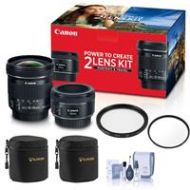 Adorama Canon Portrait & Travel 2 Lens Kit Lens with Free Basic Accessory Bundle 0570C010 A