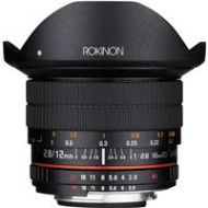 Adorama Rokinon 12mm F2.8 Full Frame Fisheye Lens for Nikon F Mount with AE Chip Mount 12M-N