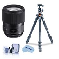 Adorama Sigma 135mm f/1.8 DG HSM IF ART Lens for Sigma DSLR Camera W/Alta Pro Tripod 240956 T