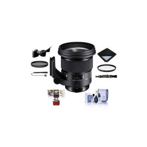  Adorama Sigma 105mm f/1.4 DG ART HSM Lens for Sigma DSLR Cameras W/Free Acc Bundle 259956 AM