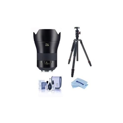  Adorama Zeiss Otus 1.4/28 Wide-Angle Lens with EF Mount ZE W/FotoPro X-Go Max CF Tripod 2102-182 T