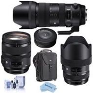 Adorama Sigma 14-24mm f/2.8/24-70mm F2.8 /70-200mm f/2.8 Lenses for Nikon DSLR W/ACC KIT 212955 24 70