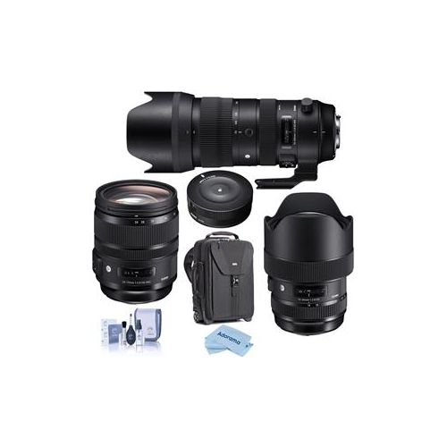  Adorama Sigma 14-24mm f/2.8/24-70mm F2.8 /70-200mm f/2.8 Lenses for Nikon DSLR W/ACC KIT 212955 24 70