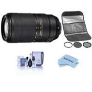 Adorama Nikon AFP NIKKOR 70-300mm f/4.5-5.6E EDIF VR Lens USA Warranty W/Hoya Filter Kit 20068 F