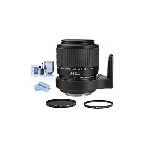  Adorama Canon MP-E 65mm f/2.8 1-5x Macro Photo Lens with Filter Bundle 2540A002 F