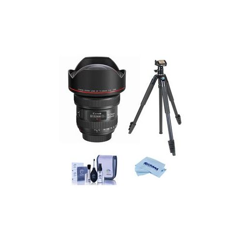  Adorama Canon EF 11-24mm f/4L USM Lens with Tripod Bundle 9520B002 T