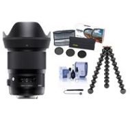 Adorama Sigma 28mm f/1.4 DG HSM ART Lens for Nikon DSLR Cameras, Black W/ACC BUNDLE 441955 T