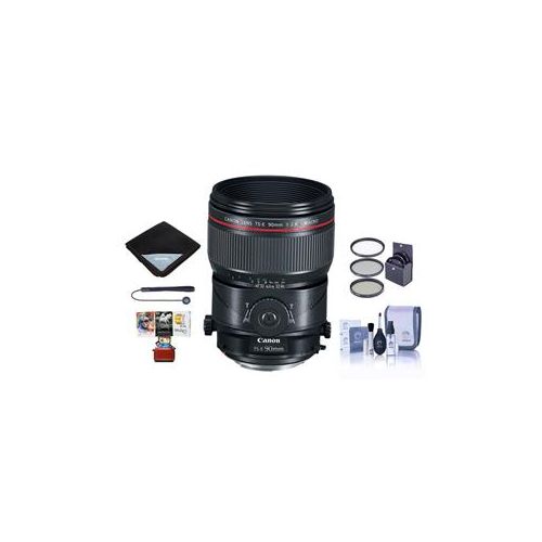  Adorama Canon TS-E 90mm f/2.8L Macro Lens with Free Basic Accessory Bundle (Mac) 2274C002 AM