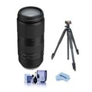 Adorama Tamron 100-400mm f/4.5-6.3 Di VC USD Lens for Canon EF Mnt W/Slik Sprint Tripod AFA035C-700 T