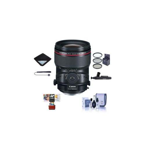  Adorama Canon TS-E 50mm f/2.8L Macro Lens with Free Basic Accessory Bundle (Mac) 2273C002 AM