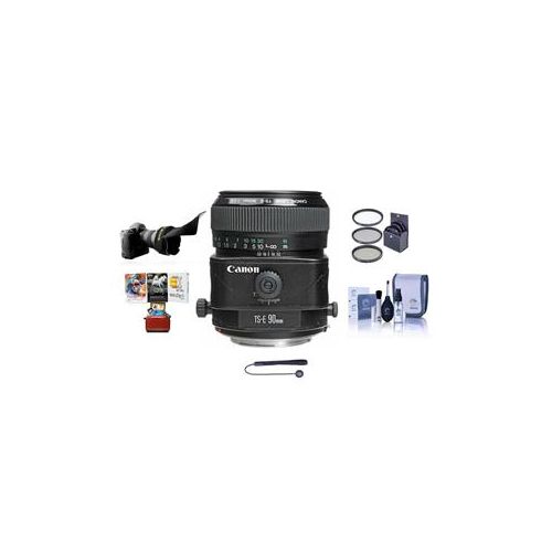  Adorama Canon TS-E 90mm f/2.8 Tilt-Shift Lens with Free Basic Accessory Bundle (Mac) 2544A003 AM