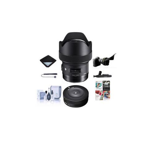  Adorama Sigma 14mm f/1.8 DG HSM ART Lens for Sigma DSLRs W/Free Accessory Bundle 450956 A