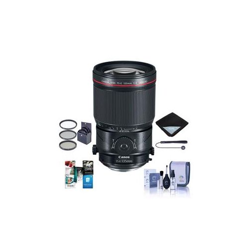  Adorama Canon TS-E 135mm f/4L Macro Lens with Free Basic Accessory Bundle (PC) 2275C002 A