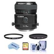 Adorama Canon TS-E 90mm f/2.8 Tilt-Shift Lens with Filter Bundle 2544A003 F