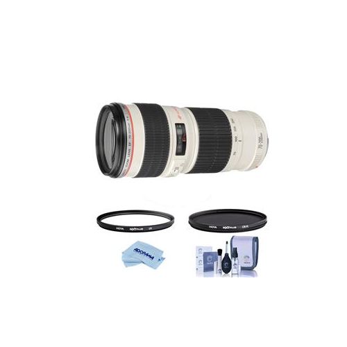  Adorama Canon EF 70-200mm f/4L USM Lens with Filter Bundle 2578A002 F