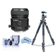 Adorama Canon TS-E 90mm f/2.8 Tilt-Shift Lens with Tripod Bundle 2544A003 T