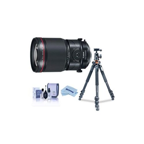  Adorama Canon TS-E 135mm f/4L Macro Lens with Tripod Bundle 2275C002 T