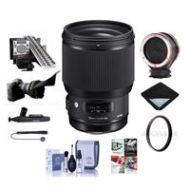 Adorama Sigma 85mm f/1.4 DG HSM ART Lens for Canon EOS DSLRs W/Premium Accessory Bundle 321954 B