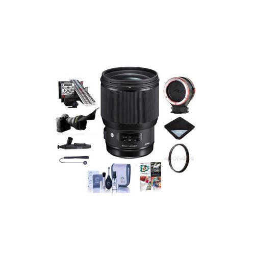  Adorama Sigma 85mm f/1.4 DG HSM ART Lens for Canon EOS DSLRs W/Premium Accessory Bundle 321954 B