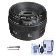 Adorama Canon EF 50mm f/1.4 USM Lens with Cleaning Bundle 2515A003 CC