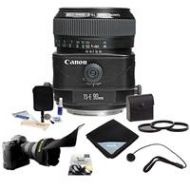 Adorama Canon TS-E 90mm f/2.8 Tilt-Shift Lens with Premium Accessory Bundle 2544A003 B