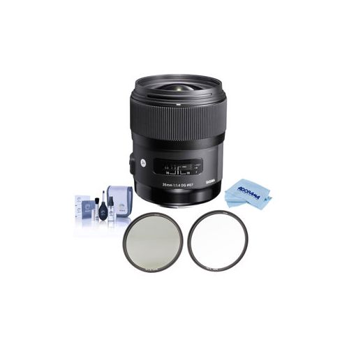  Adorama Sigma 35mm f/1.4 DG HSM ART Lens for Canon DSLRs - With Haida Filter Kit 340101 F