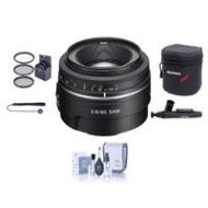 Adorama Sony 85mm f/2.8 Telephoto Lens for A Alpha DSLR Cameras With Free Accessory Kit SAL85F28 A