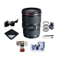 Adorama Canon EF 16-35mm f/4L IS USM Lens with Free Basic Accessory Bundle (Mac) 9518B002 AM