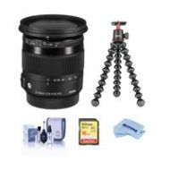 Adorama Sigma 17-70mm f2.8-4 DC OS HSM Macro Lens f/NIkon DSLR W/Joby GorillaPod 3K Kit, 884306 T