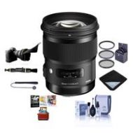 Adorama Sigma 50mm f/1.4 DG HSM ART Lens for Nikon Cameras - with Accessory Bundle 311306 AM