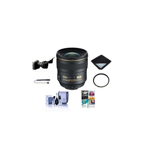  Adorama Nikon 24mm f/1.4G AF-S ED NIKKOR Lens, USA Warranty w/Free Accessory Bundle 2184 NK