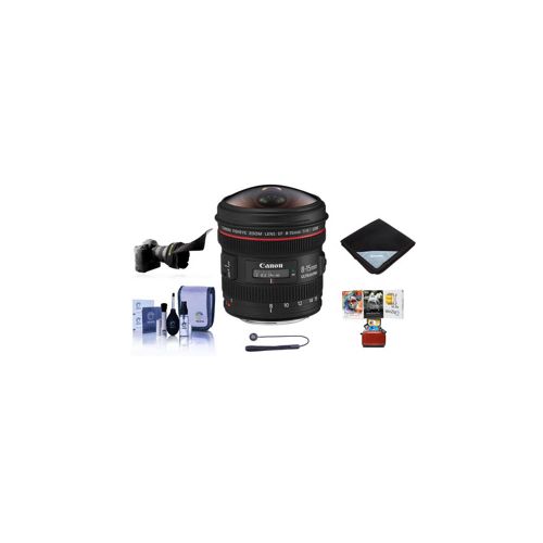  Adorama Canon EF 8-15mm f/4L Fisheye USM Lens with Free Basic Accessory Bundle (Mac) 4427B002 AM