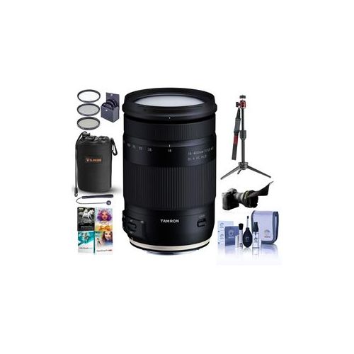  Adorama Tamron 18-400mm f/3.5-6.3 Di II VC HLD Lens for Nikon F W/Premium Accessory Kit AFB028N-700 B